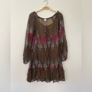 Xhilaration Multicolor Long Sleeve Dress